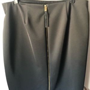 Super sexy plus size black pencil skirt